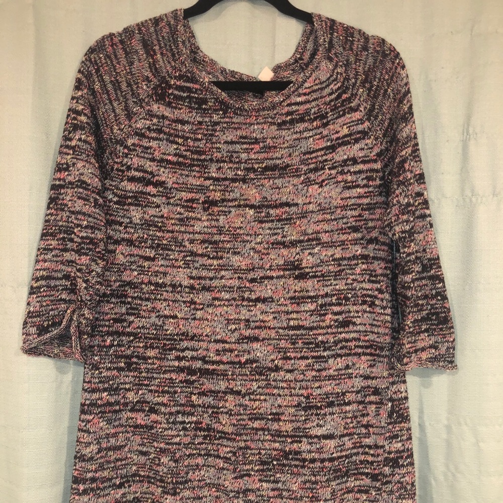 BDG- L -Knit Multi Color 3/4 Length Sleeve Sweater